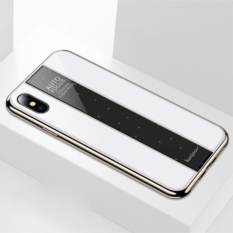 Etui iPhone XS Czerwony Czarny Luksusowa Hybryda Etui Ochronne