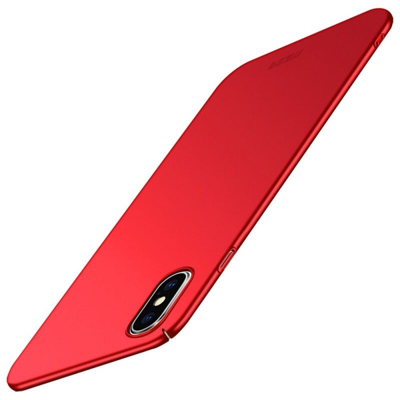 Etui iPhone XS Czerwony Czarny Mofi Etui Ochronne