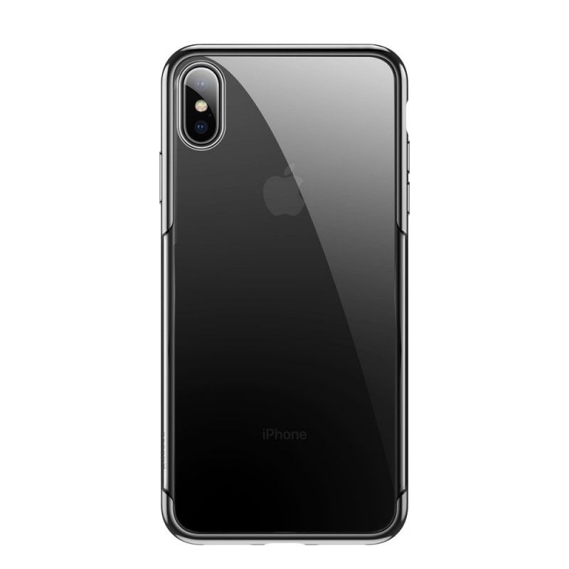 Etui iPhone XS Czerwony Seria Świecąca Baseus