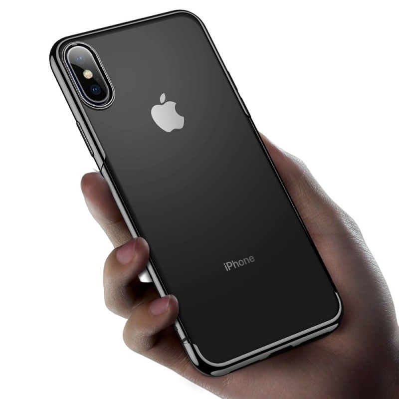 Etui iPhone XS Czerwony Seria Świecąca Baseus