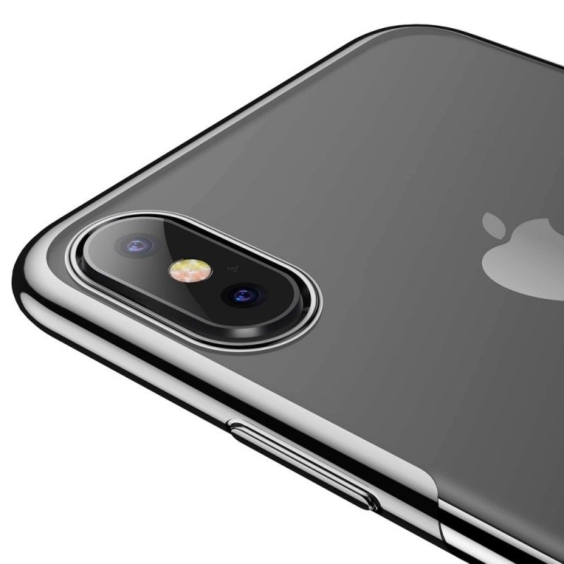 Etui iPhone XS Czerwony Seria Świecąca Baseus