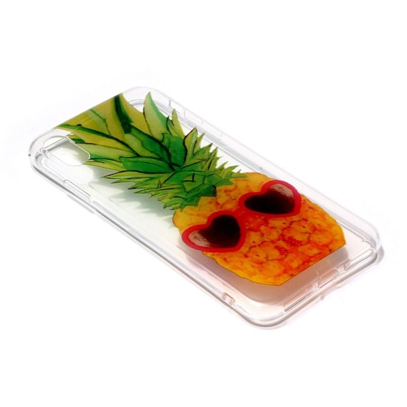 Etui iPhone XS Przezroczysty Ananas Incognito