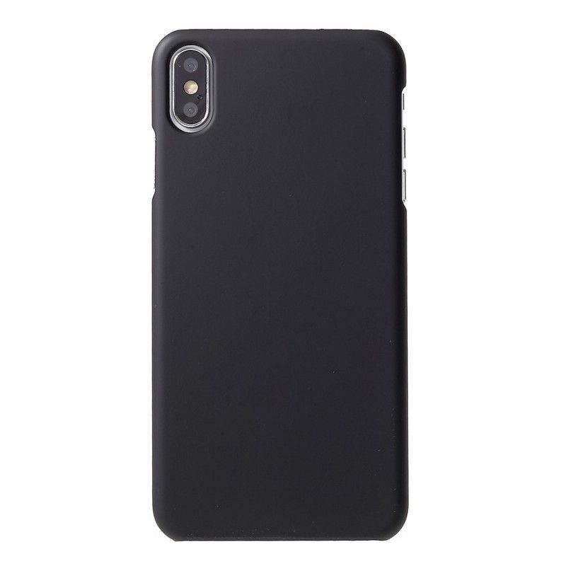 Etui iPhone XS Różowy Czarny Sztywny Silikon