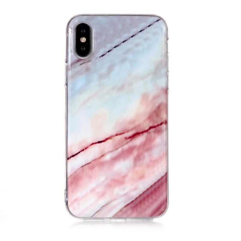 Etui iPhone XS Świecący Marmur