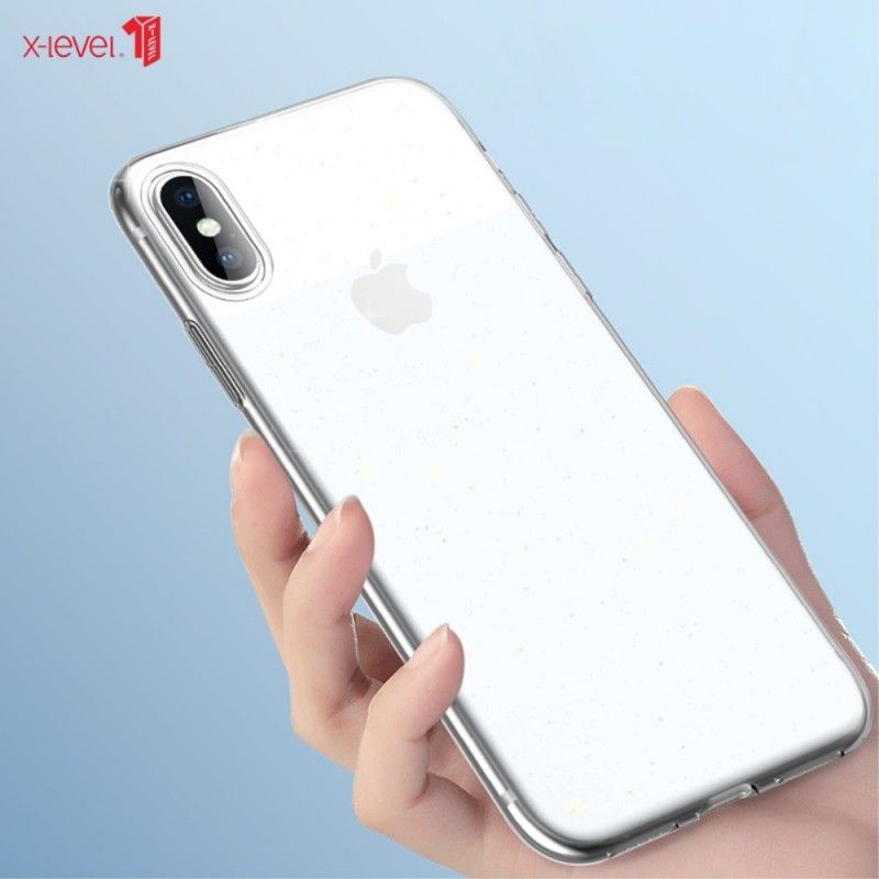 Etui iPhone XS Tęcza Poziomu X