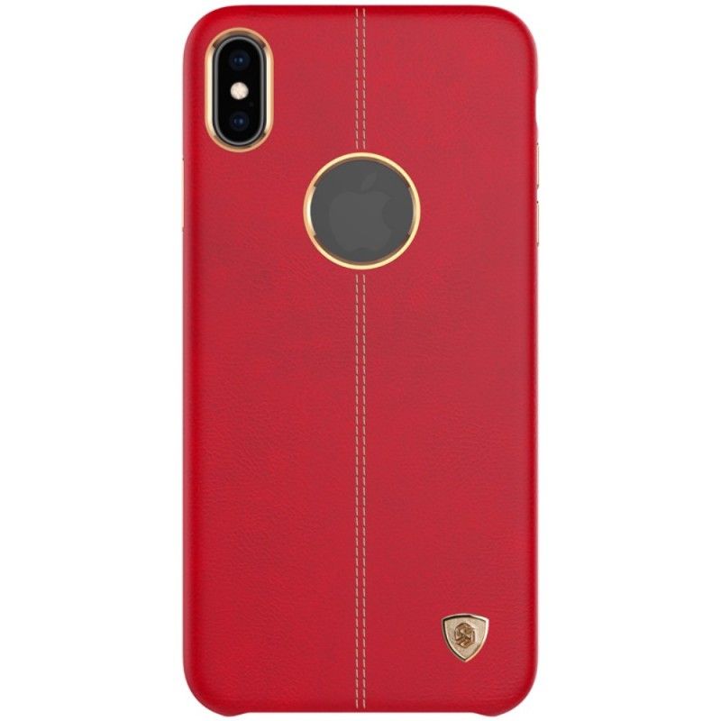 Futerały iPhone XS Czerwony Czarny Seria Nillkin Englon