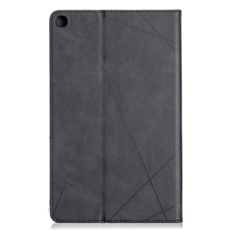 Case Samsung Galaxy Tab A 10.1 (2019) Czerwony Szary Etui na Telefon Geometria