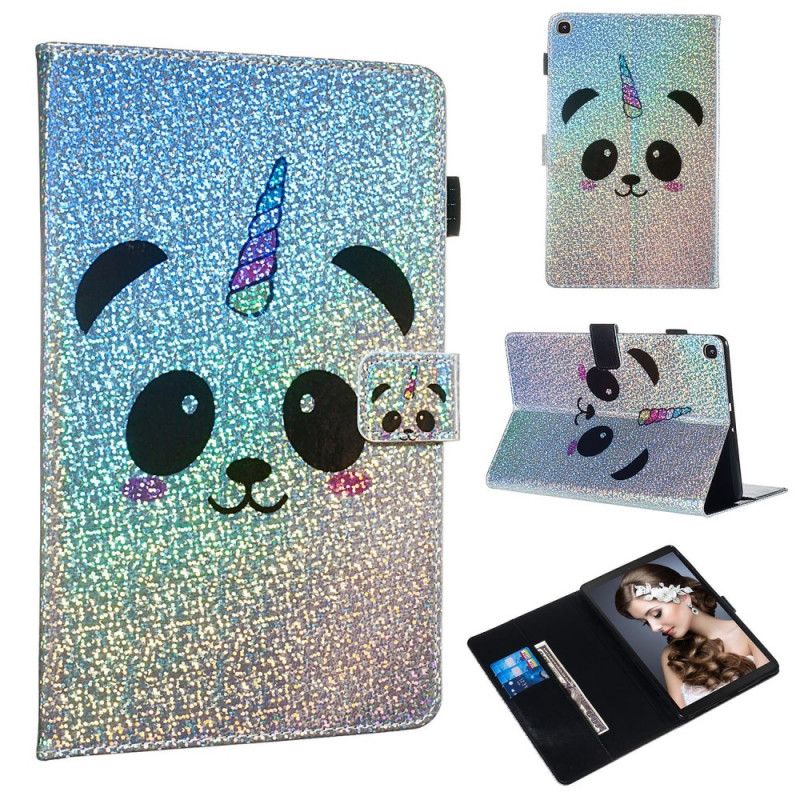 Etui Folio Samsung Galaxy Tab A 10.1 (2019) Brokatowa Panda