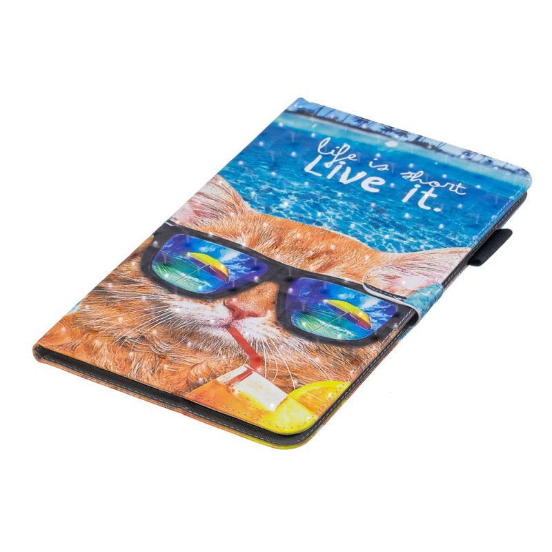 Etui Folio Samsung Galaxy Tab A 10.1 (2019) Życie Jest Krótkie Etui Ochronne