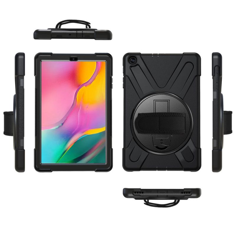 Etui Samsung Galaxy Tab A 10.1 (2019) Czerwony Czarny Ultra Odporna Konstrukcja X Etui Ochronne