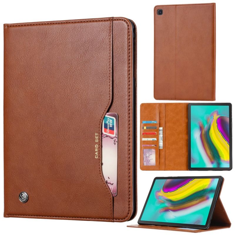 Etui Samsung Galaxy Tab A 10.1 (2019) Czerwony Czarny Zestaw Kart