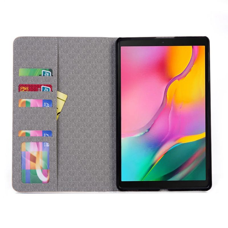 Etui Samsung Galaxy Tab A 10.1 (2019) Granatowy Czarny Teksturowany