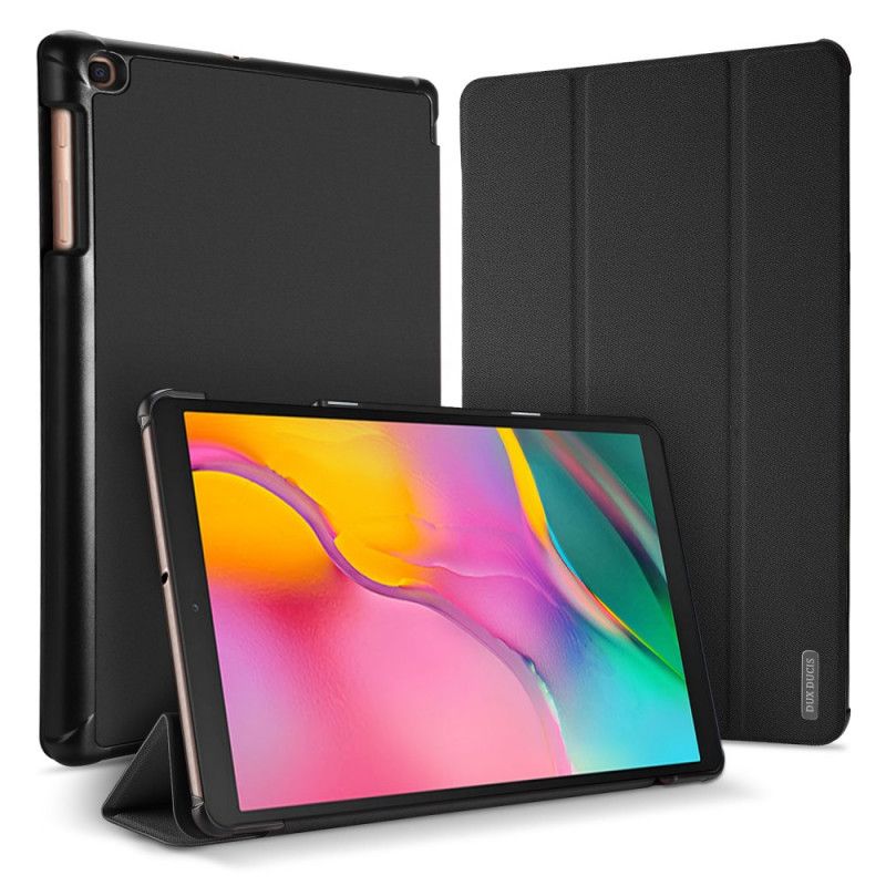 Inteligentna Obudowa Samsung Galaxy Tab A 10.1 (2019) Różowy Czarny Domo Seria Dux-Ducis