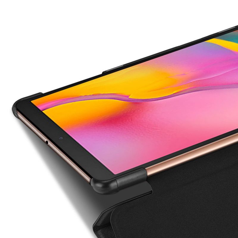 Inteligentna Obudowa Samsung Galaxy Tab A 10.1 (2019) Różowy Czarny Domo Seria Dux-Ducis