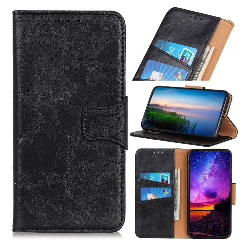 Etui Folio Samsung Galaxy A52 4G / A52 5G Czerwony Czarny Dwustronna Klapka Magnetyczna