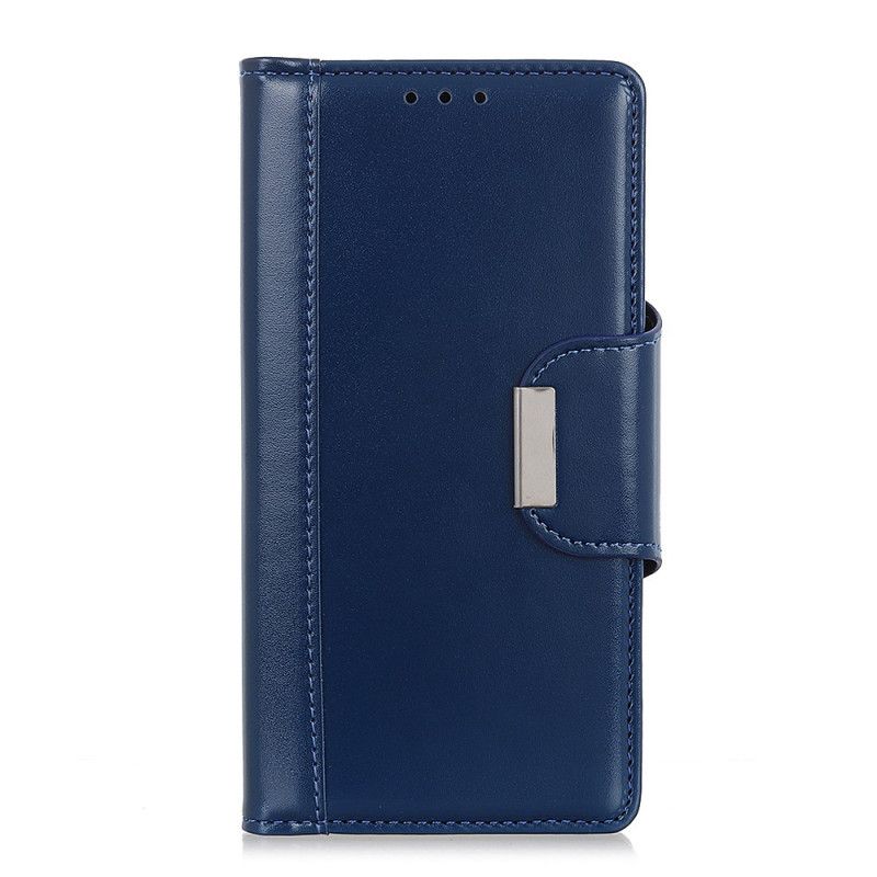 Etui Folio Samsung Galaxy A52 4G / A52 5G Czerwony Czarny Eleganckie Zamknięcie Ze Sztucznej Skóry