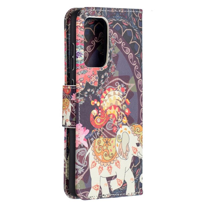 Etui Folio Samsung Galaxy A52 4G / A52 5G Etniczna Mandala Słonia Etui Ochronne