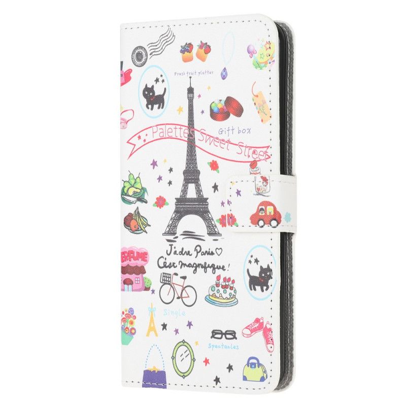 Etui Folio Samsung Galaxy A52 4G / A52 5G Kocham Paryż Etui Ochronne