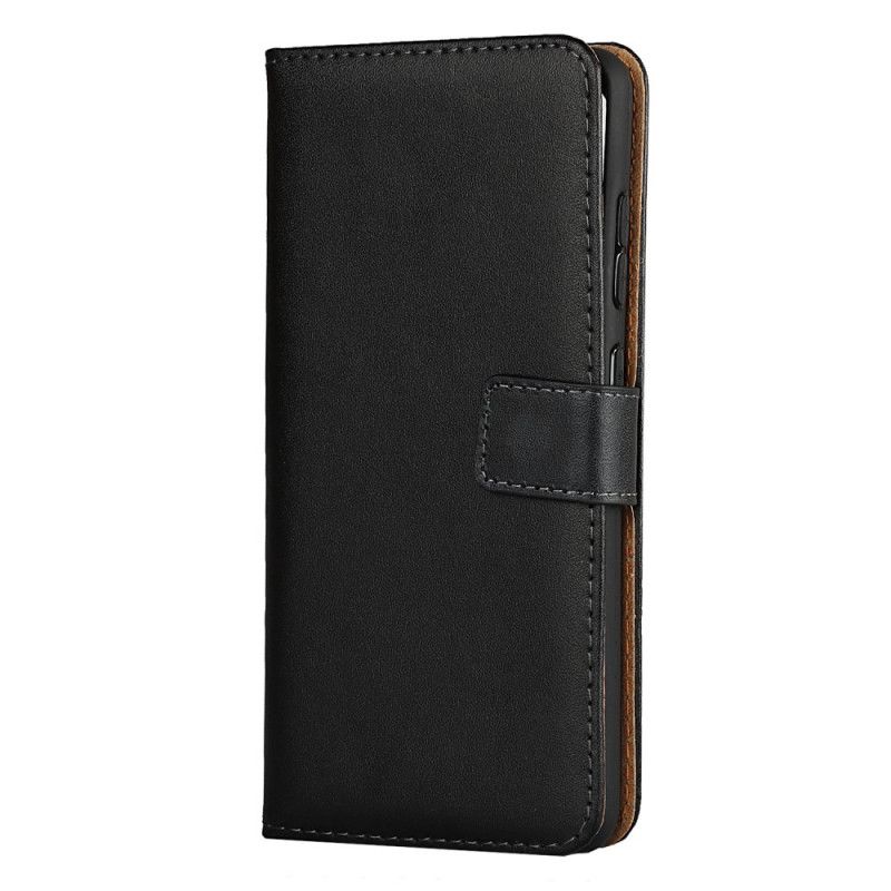 Etui Folio Samsung Galaxy A52 4G / A52 5G Portfel Z Prawdziwej Skóry