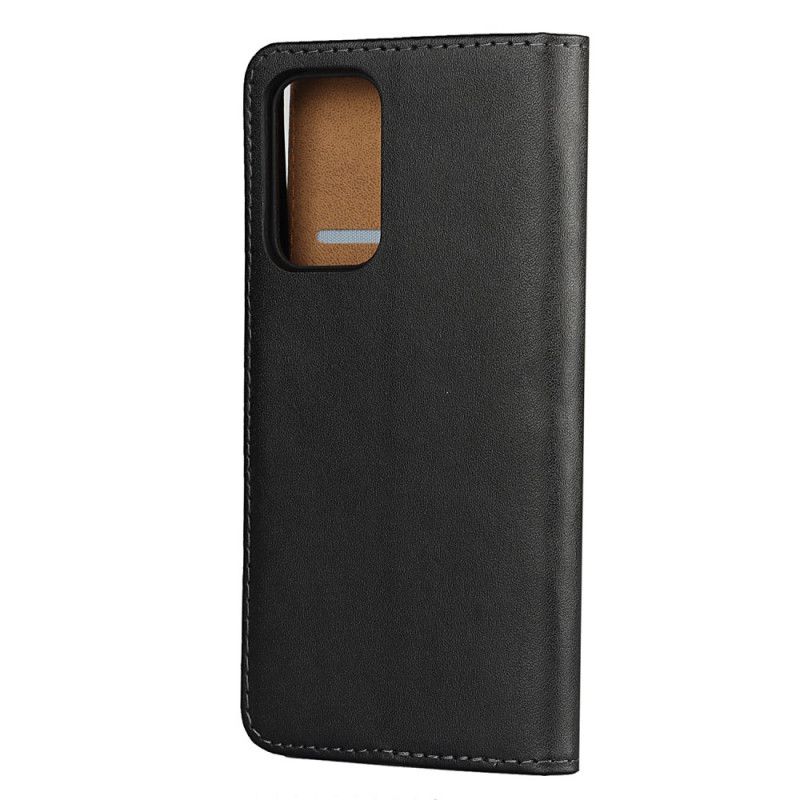 Etui Folio Samsung Galaxy A52 4G / A52 5G Portfel Z Prawdziwej Skóry