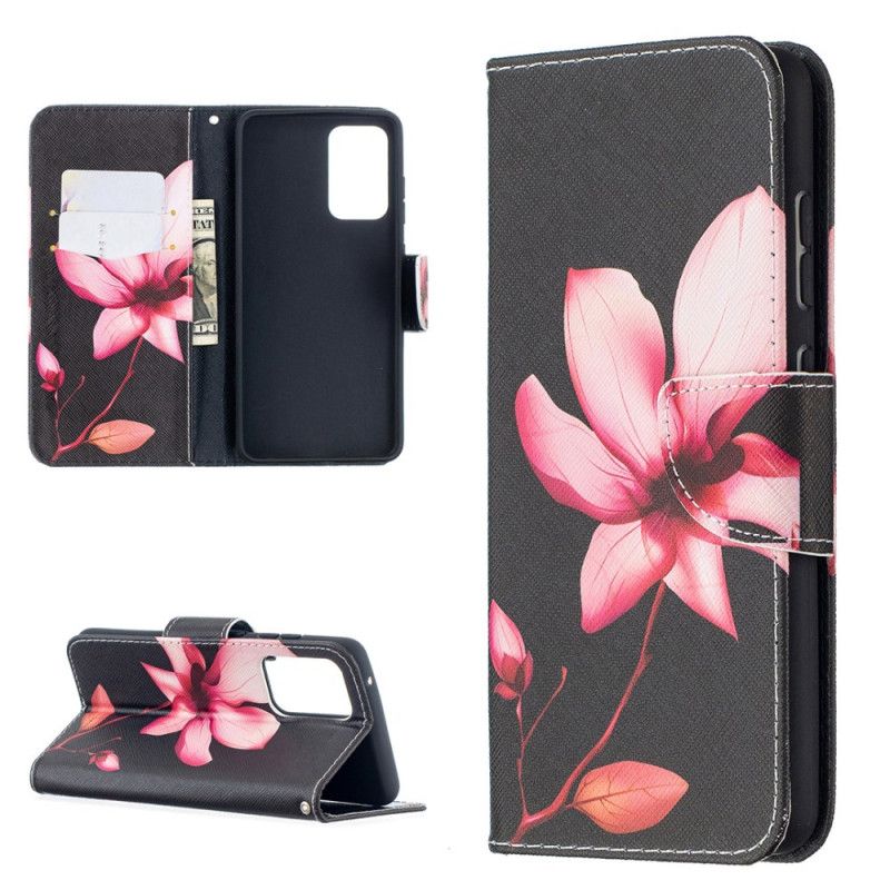 Etui Folio Samsung Galaxy A52 4G / A52 5G Różowy Kwiat