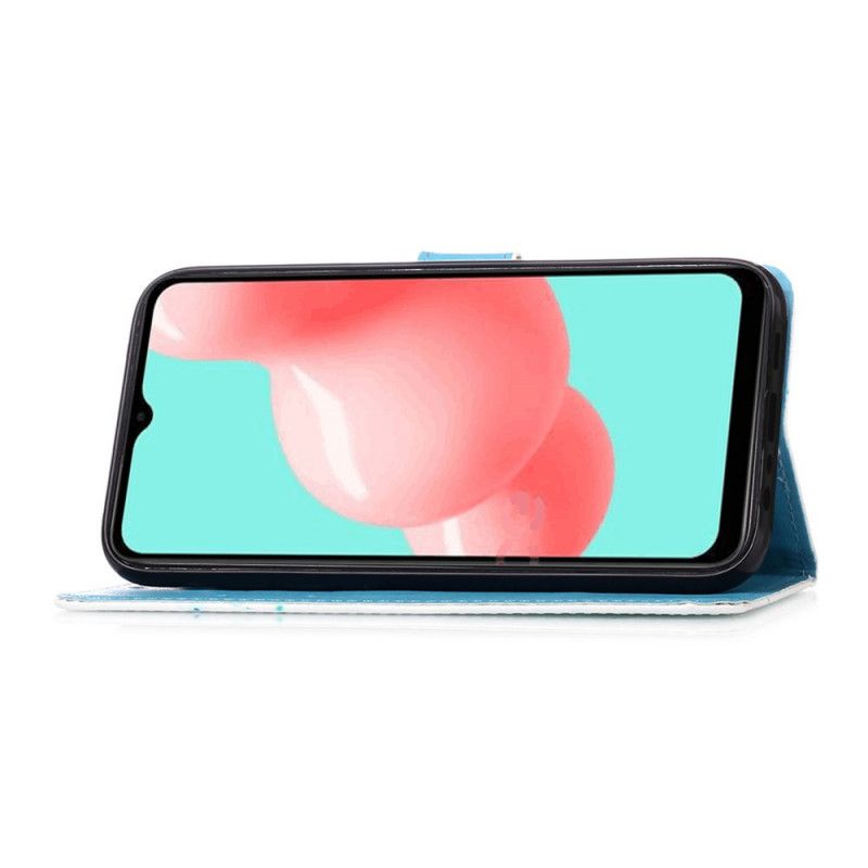 Etui Folio Samsung Galaxy A52 4G / A52 5G Smycz Motylkowa Z Wieży Eiffla