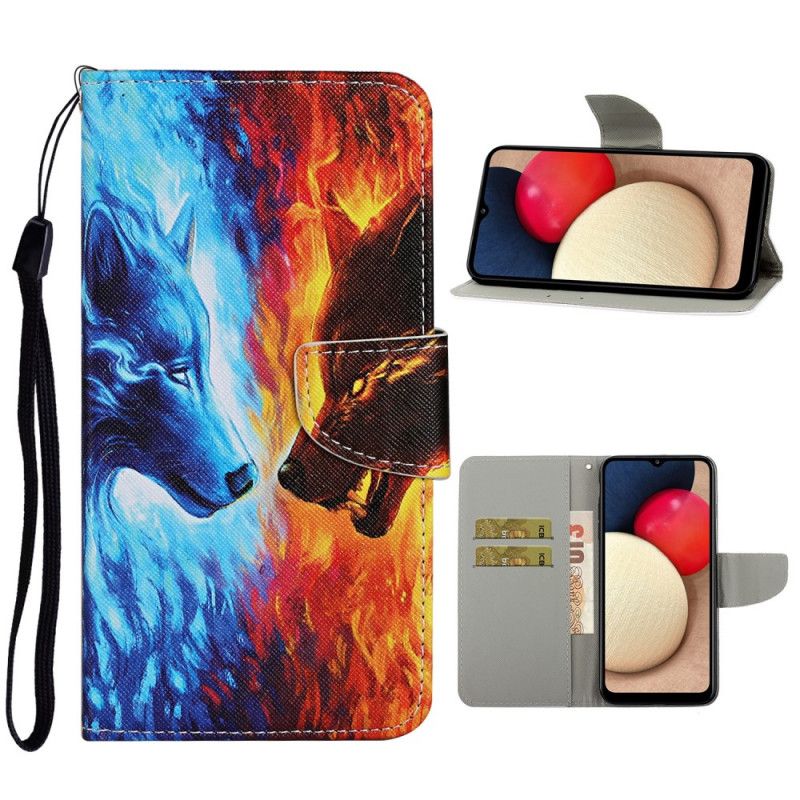 Etui Folio Samsung Galaxy A52 4G / A52 5G Wojna Wilków Ze Stringami Etui Ochronne