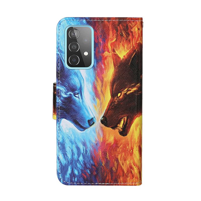 Etui Folio Samsung Galaxy A52 4G / A52 5G Wojna Wilków Ze Stringami Etui Ochronne