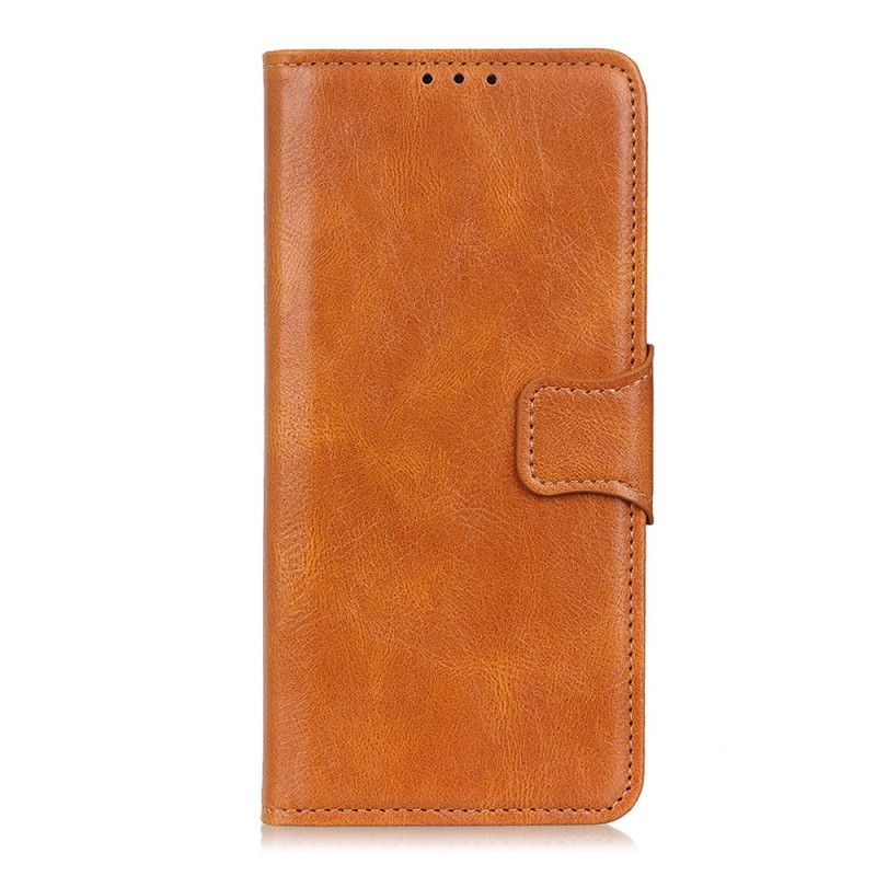 Etui Folio Samsung Galaxy A52 4G / A52 5G Zielony Czarny Zapięcie Dwustronne Z Efektem Skóry Etui Ochronne