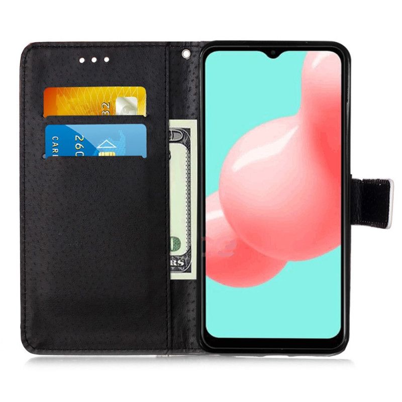 Etui Folio Samsung Galaxy A52 4G / A52 5G Złote Róże