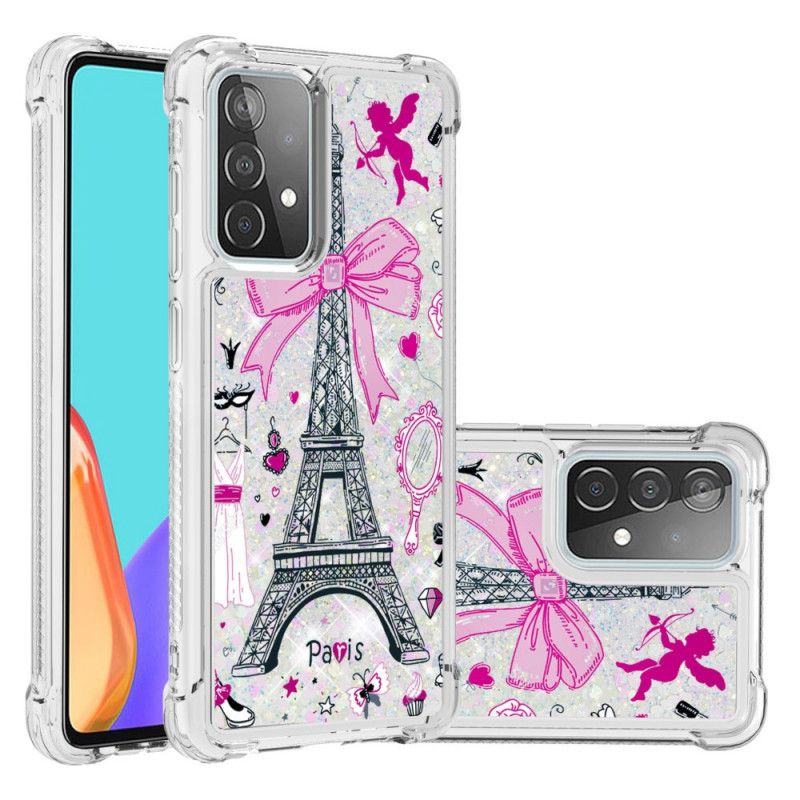 Etui Samsung Galaxy A52 4G / A52 5G Blask Wieży Eiffla Etui Ochronne