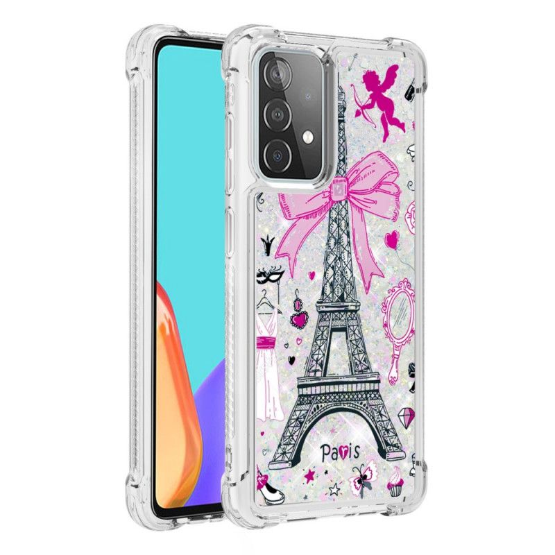 Etui Samsung Galaxy A52 4G / A52 5G Blask Wieży Eiffla Etui Ochronne