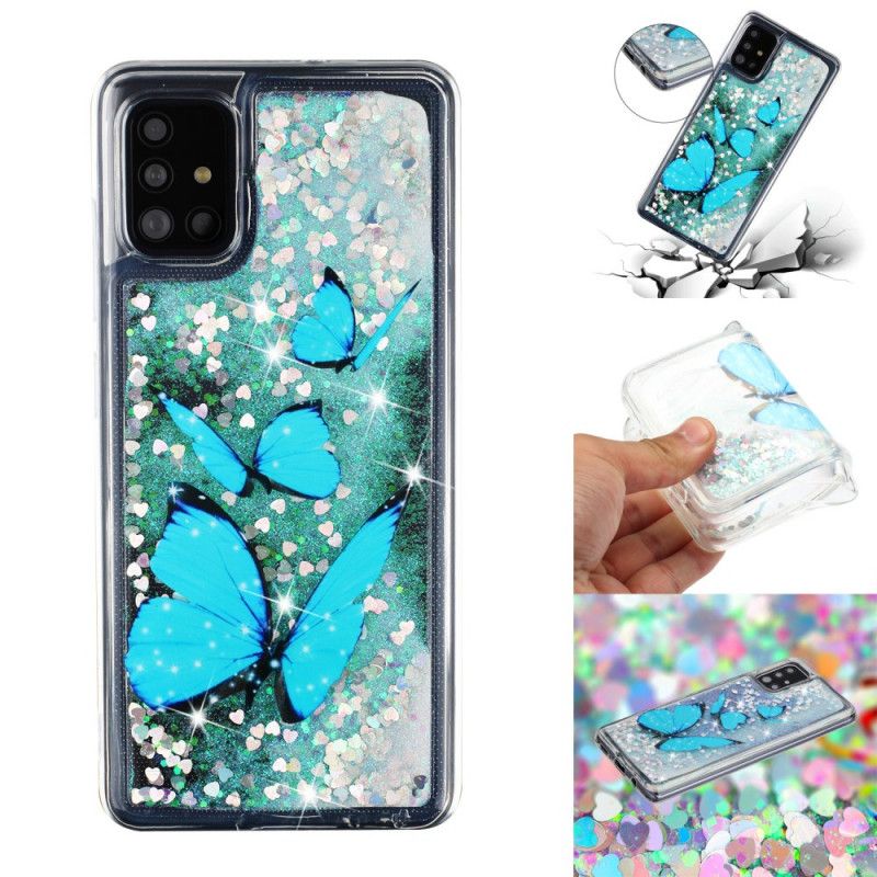 Etui Samsung Galaxy A52 4G / A52 5G Błyszczące Latające Motyle