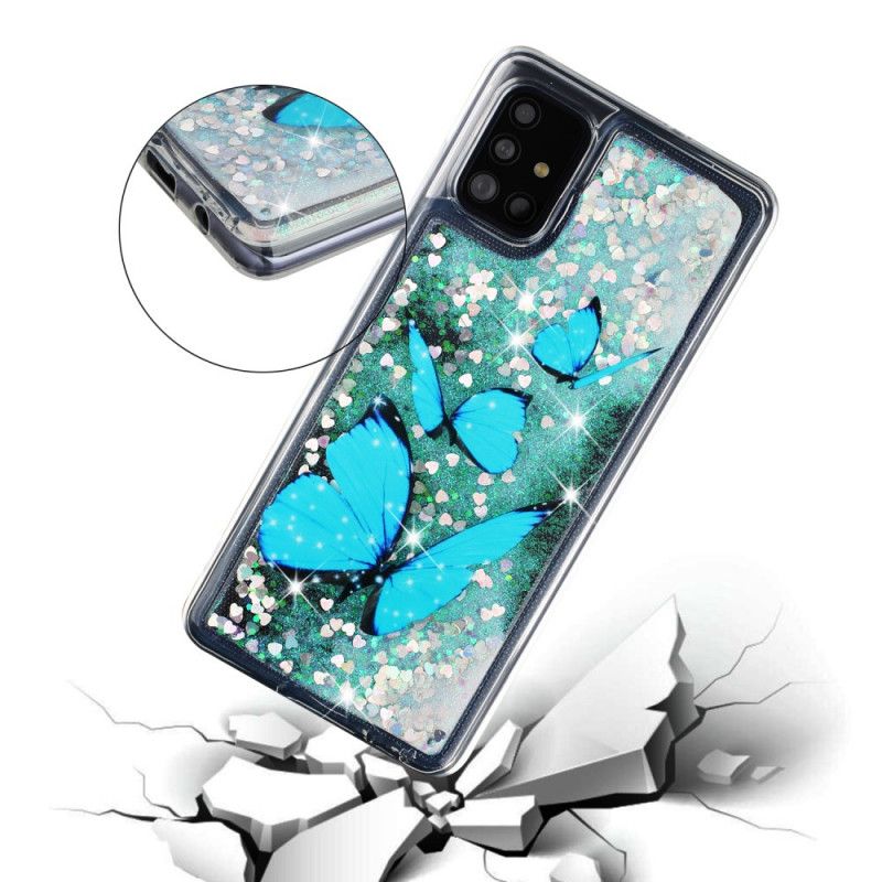 Etui Samsung Galaxy A52 4G / A52 5G Błyszczące Latające Motyle