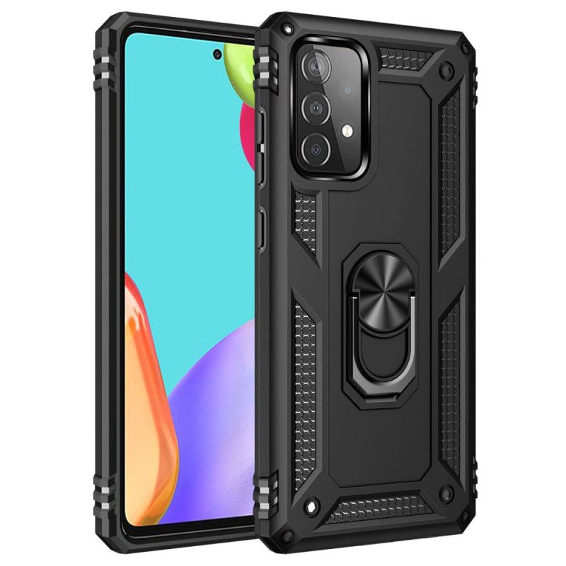 Etui Samsung Galaxy A52 4G / A52 5G Czerwony Czarny Pierścień Premium Etui Ochronne