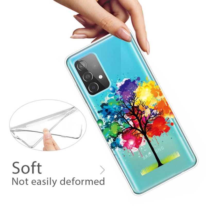 Etui Samsung Galaxy A52 4G / A52 5G Drzewo Akwarelowe