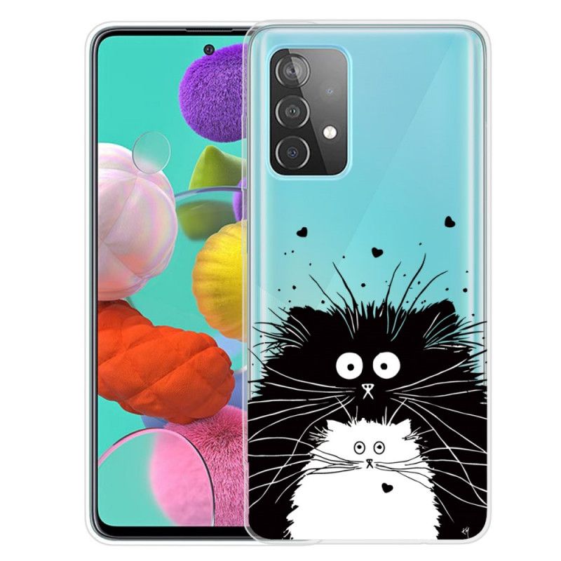 Etui Samsung Galaxy A52 4G / A52 5G Obserwuj Koty Etui Ochronne