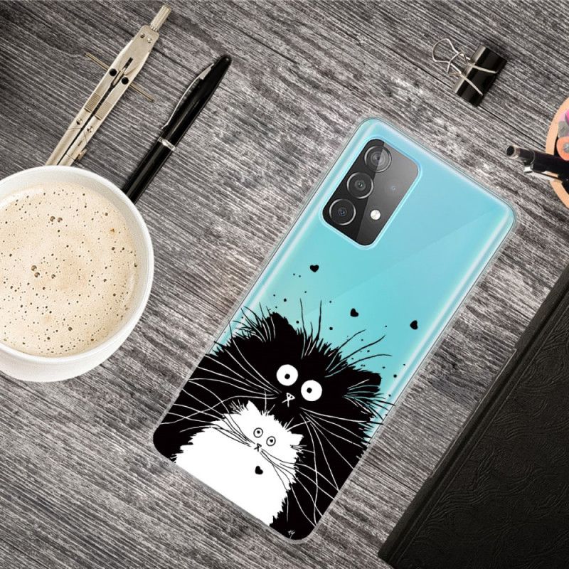 Etui Samsung Galaxy A52 4G / A52 5G Obserwuj Koty Etui Ochronne