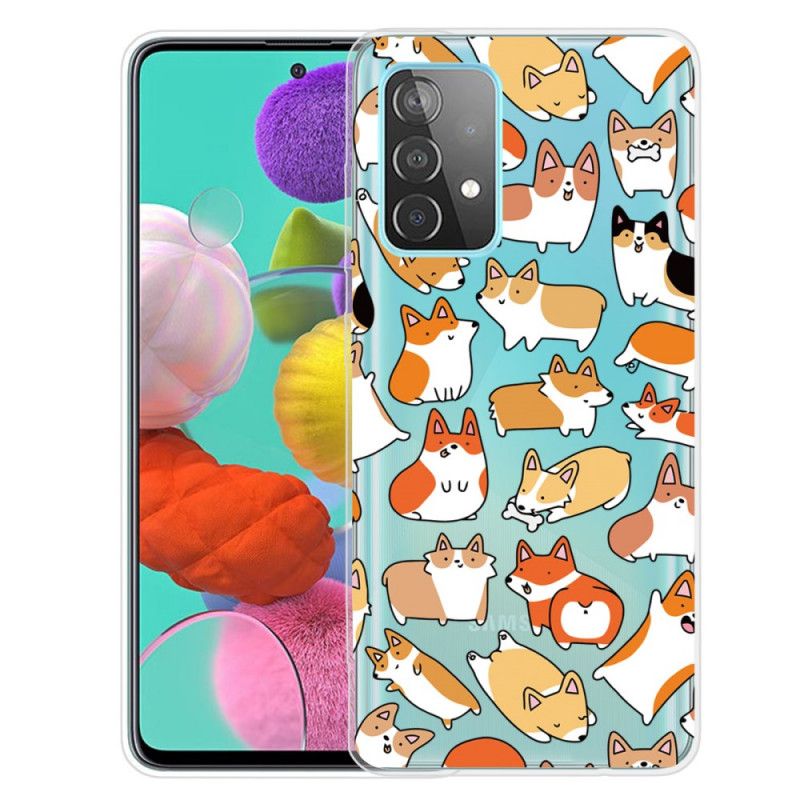 Etui Samsung Galaxy A52 4G / A52 5G Przezroczyste Wiele Psów