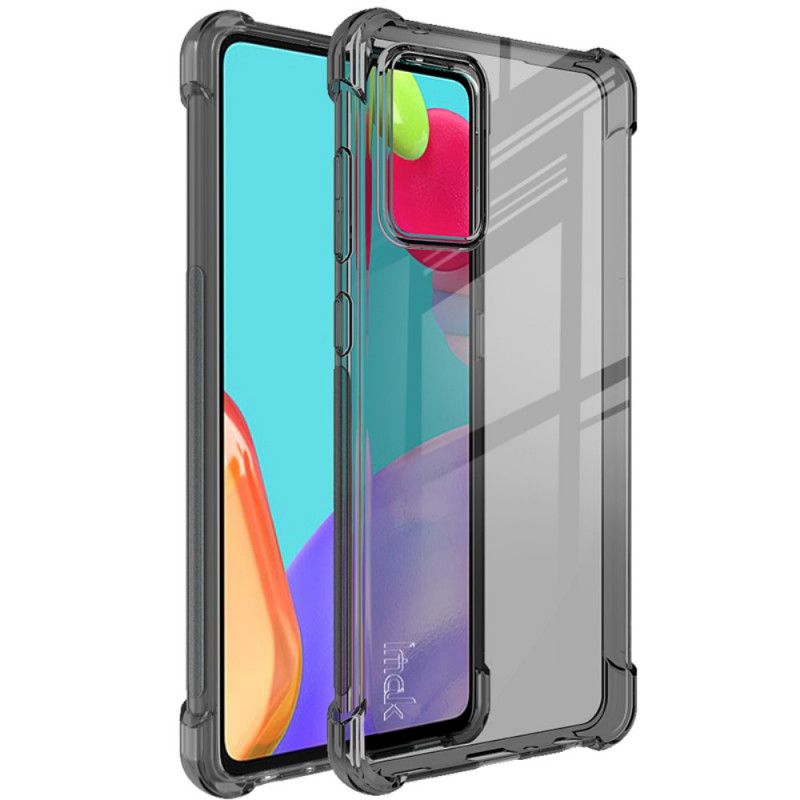 Etui Samsung Galaxy A52 4G / A52 5G Przezroczysty Szary Imak Jedwabisty