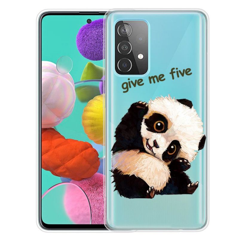 Futerały Samsung Galaxy A52 4G / A52 5G Etui na Telefon Przezroczysta Panda. Daj Mi Pięć