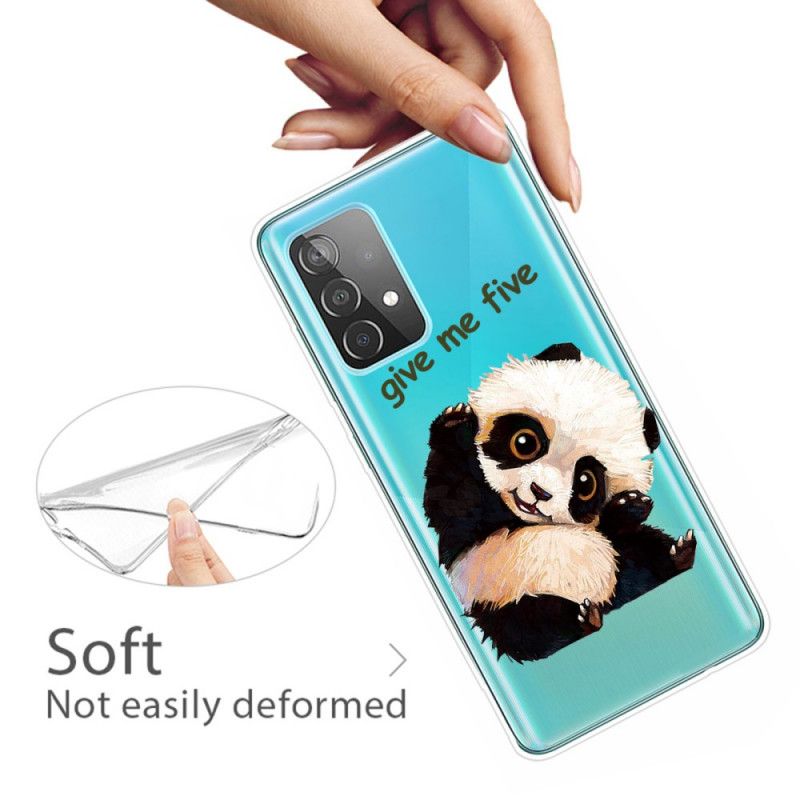 Futerały Samsung Galaxy A52 4G / A52 5G Etui na Telefon Przezroczysta Panda. Daj Mi Pięć