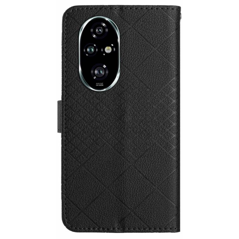 Etui Folio Do Honor 200 Pro Wzór Paska Diamentowego