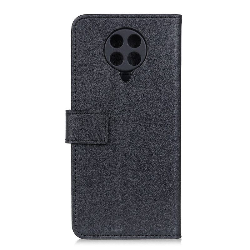 Etui Folio Xiaomi Poco F2 Pro Czarny Ekoskóra W Stylu Retro