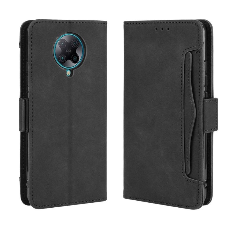 Etui Folio Xiaomi Poco F2 Pro Czerwony Czarny Multikarta Pierwszej Klasy Etui Ochronne