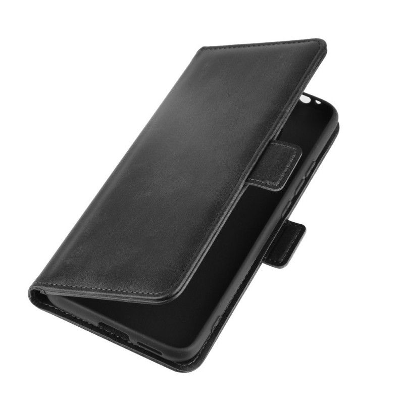 Etui Folio Xiaomi Poco F2 Pro Granatowy Czerwony Podwójna Klapa Etui Ochronne