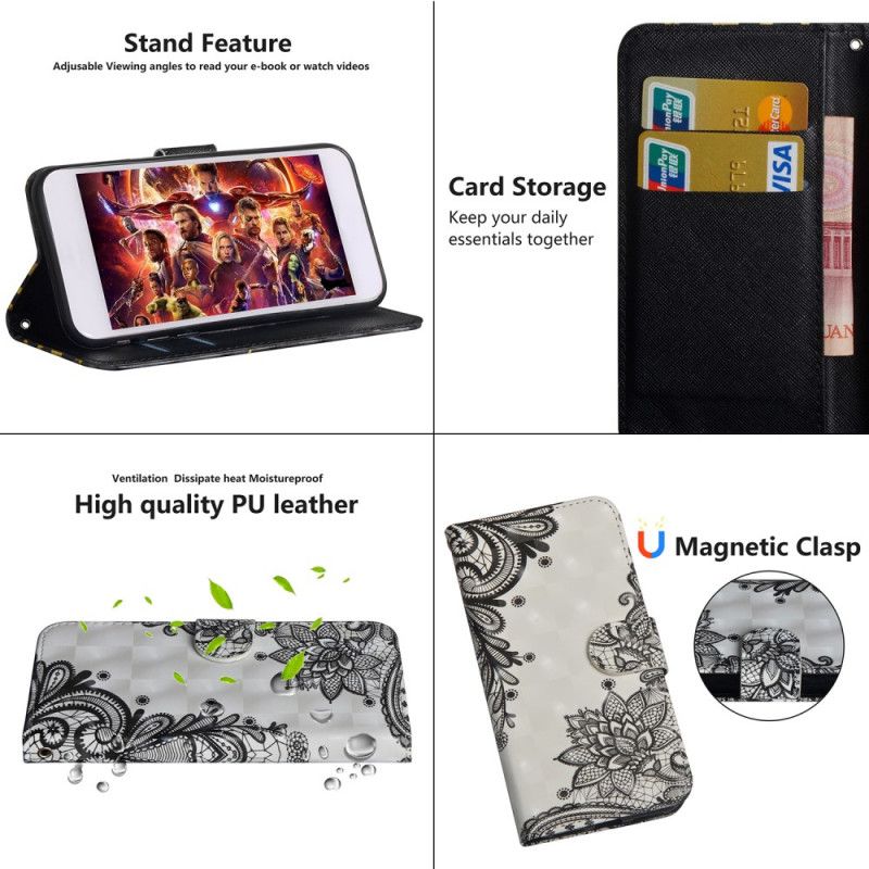 Etui Folio Xiaomi Poco F2 Pro Koronkowa Mandala Kwiatowa