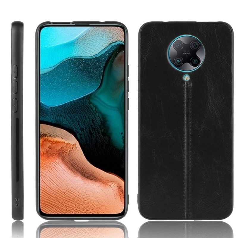 Etui Xiaomi Poco F2 Pro Efekt Szytej Skóry