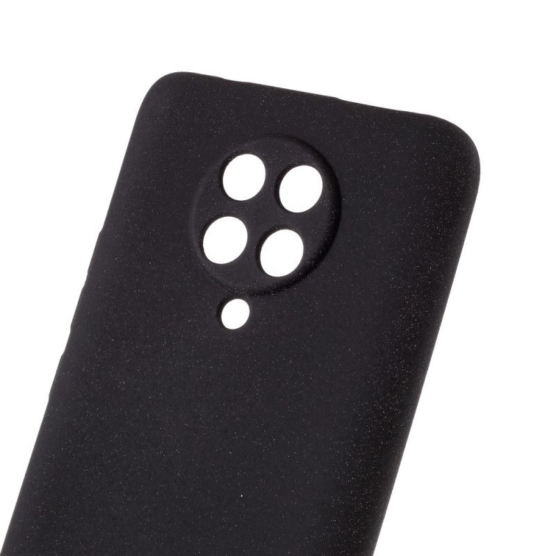 Etui Xiaomi Poco F2 Pro Szary Czarny Matowy Brokat