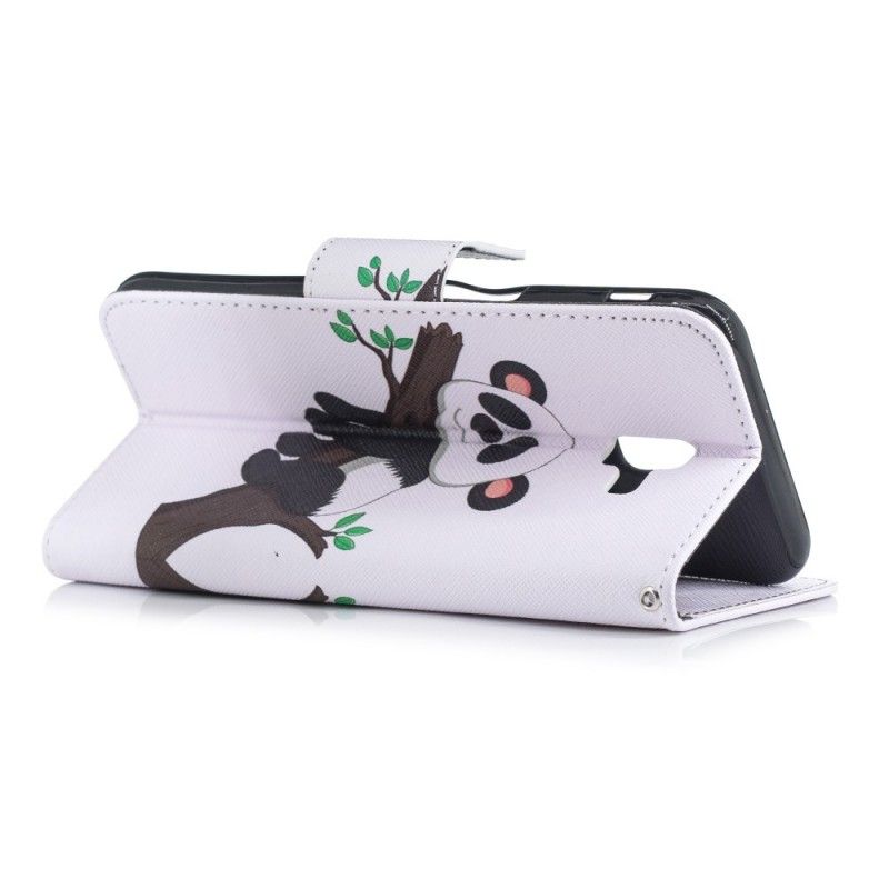 Etui Folio Samsung Galaxy J6 Plus Leniwa Panda Etui Ochronne